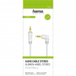 HAMA Audio 3.5mm Angled White 2m HAMA Audio 3.5mm Angled White 2m