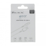 GEAR USB Cable Lightning 2.0m White MFI