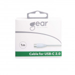 GEAR USB Cable USB-C 1.0m White
