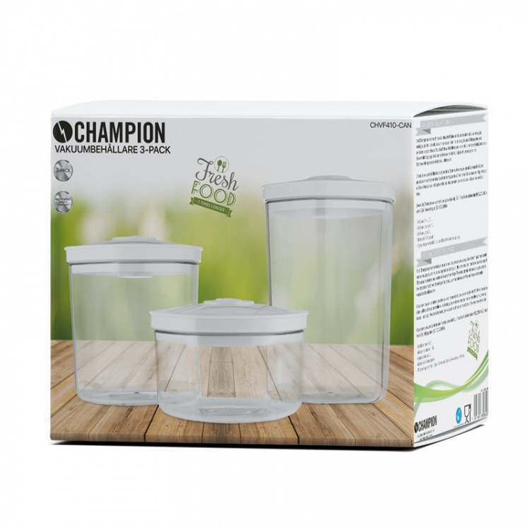 Champion Vacuumbehållare 3-pack Champion Vacuumbehållare 3-pack