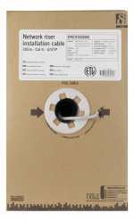 DELTACO U/UTP Cat6 installation riser cable, 305m box, 250MHz, Delta c DELTACO U/UTP Cat6 installation riser cable, 305m box, 250MHz, Delta c