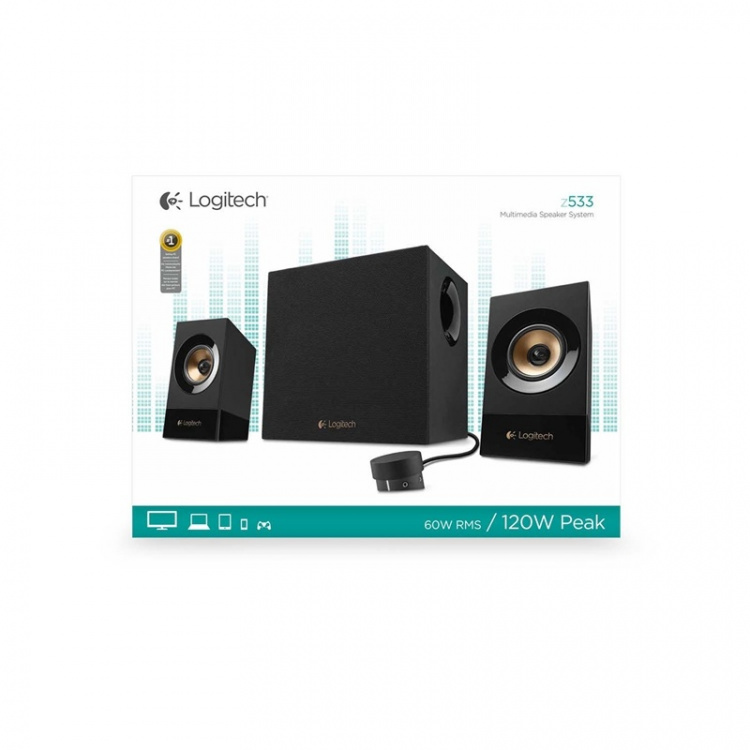 Z533 Speakersysteem 2.1 met Subwoofer 2x 3.5 mm 60 W Zwart Z533 Speakersysteem 2.1 met Subwoofer 2x 3.5 mm 60 W Zwart
