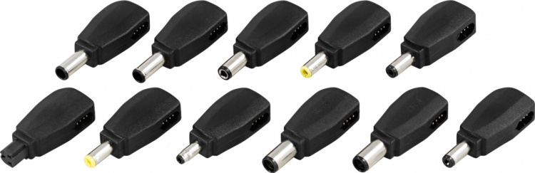 DELTACO laddare för notebook, 15-20V 8A 120W LED-display, svart DELTACO laddare för notebook, 15-20V 8A 120W LED-display, svart