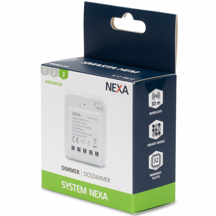 Nexa MWMR-251: Dosdimmer med stöd för Smart Mode