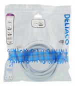 DELTACO High-Speed HDMI cable, 5m, Ethernet, 4K UHD, white
