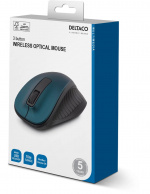 DELTACO wireless optical mouse, 1200 DPI, blue DELTACO wireless optical mouse, 1200 DPI, blue