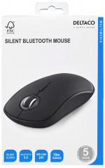 DELTACO Silent wireless mouse, Bluetooth, 1x AA, 800-1600 DPI, 125 Hz, DELTACO Silent wireless mouse, Bluetooth, 1x AA, 800-1600 DPI, 125 Hz,
