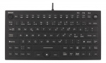 DELTACO Mini Silicon keyboard, spill proof, blue LED, IP68, black DELTACO Mini Silicon keyboard, spill proof, blue LED, IP68, black