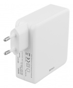 DELTACO 87W USB-C Power supply, Fast charging, USB-C PD, white
