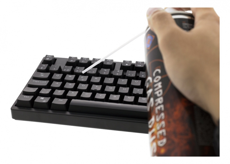 DELTACO GAMING Compressed air, 600ml, flexible nozzle, black