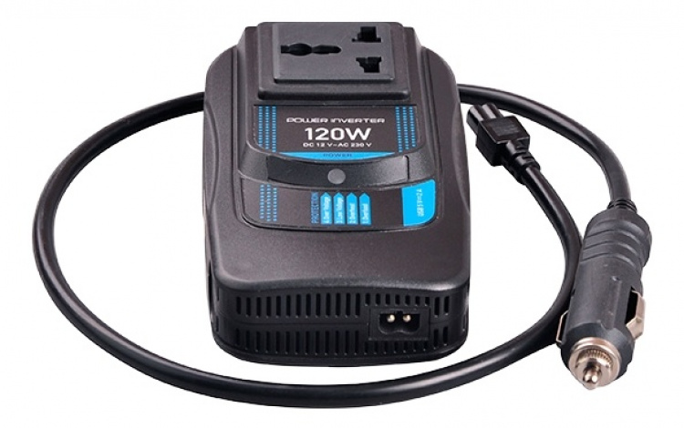 CAR120 Power Inverter, gemodificeerde sinusgolf, 230V, 24V DC, USB 5V 2,1A, CAR120 Power Inverter, gemodificeerde sinusgolf, 230V, 24V DC, USB 5V 2,1A,