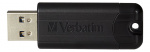 Verbatim PinStripe USB Flash drive, 32GB, USB 3.0, retractable connect Verbatim PinStripe USB Flash drive, 32GB, USB 3.0, retractable connect