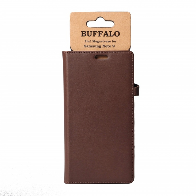 BUFFALO Wallet Leather Brown 3 Cardpockets Samsung Galaxy Note 9 BUFFALO Wallet Leather Brown 3 Cardpockets Samsung Galaxy Note 9