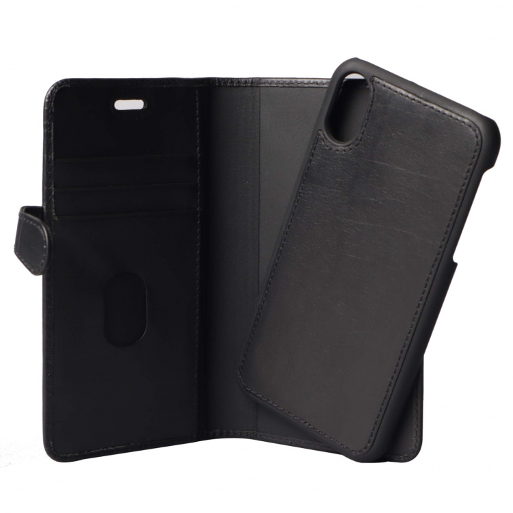BUFFALO Wallet Leather Black 3 Cardpockets iPhone XR BUFFALO Wallet Leather Black 3 Cardpockets iPhone XR