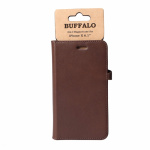 BUFFALO Wallet Leather Brown 3 Cardpockets iPhone XR 6,1 BUFFALO Wallet Leather Brown 3 Cardpockets iPhone XR 6,1