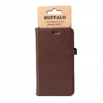 BUFFALO Wallet Leather Brown 3 Cardpockets iPhone XR 6,1 BUFFALO Wallet Leather Brown 3 Cardpockets iPhone XR 6,1