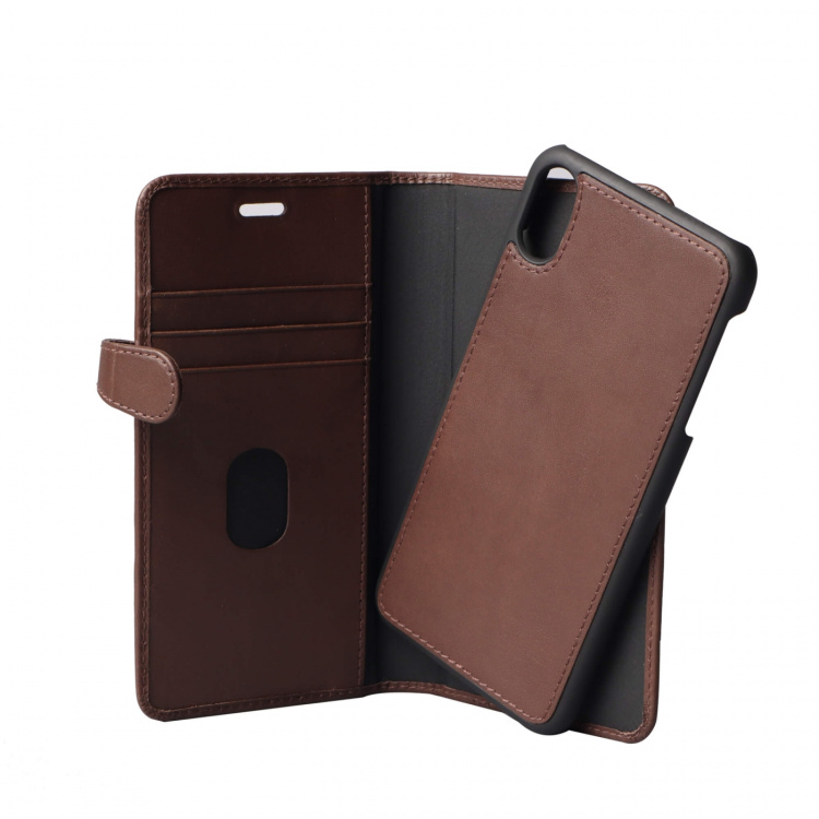 BUFFALO Wallet Leather Brown 3 Cardpockets iPhone XS 6,5
