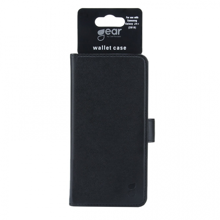 GEAR Wallet Black 3 Cardpockets Samsung J4 Plus 2018