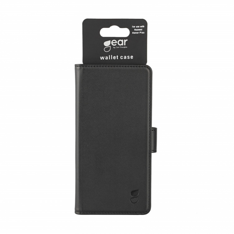GEAR Wallet Black 3 Cardpockets Huawei Honor Play GEAR Wallet Black 3 Cardpockets Huawei Honor Play