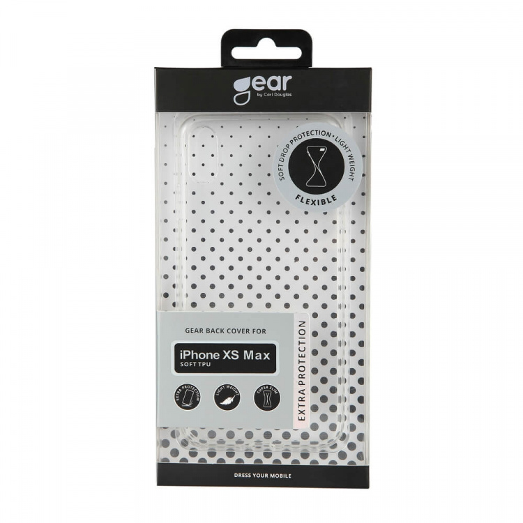 GEAR Mobile Cover Transparent TPU iPhone XS MAX