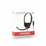 KOSS Headset CS200-USB On-Ear Mic Black KOSS Headset CS200-USB On-Ear Mic Black