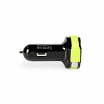 Sweex Autolader 3-Uitgangen 6 A 2x USB / Micro-USB Zwart/Groen