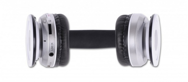 Rebeltec Crystal, draadloze hoofdtelefoon met Bluetooth, wit