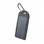 Setty powerbank met zonnecellen, 5000 mAh, zwart