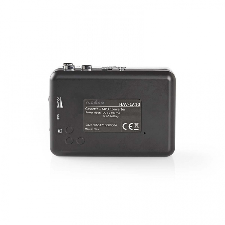 Nedis Cassettebandjes Digitaliseren | Draagbaar | Accessoires: USB-kabel | Batterij Gevoed / USB Gevoed