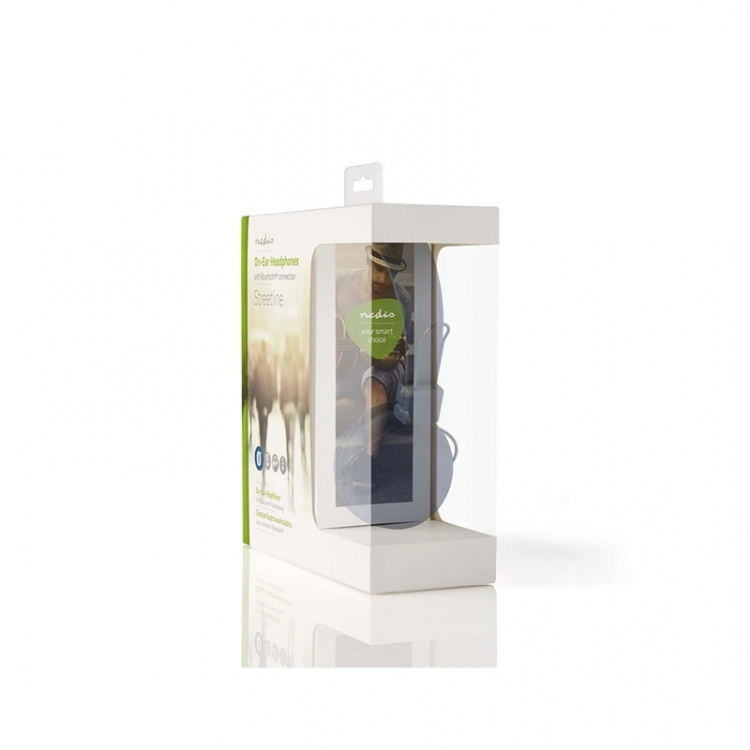 Nedis Draadloze On-Ear Koptelefoon | Maximale batterijduur: 15 uur | Ingebouwde microfoon | Drukbediening | Ondersteuning voor spraakbesturing | Volumebediening | Zwart