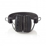 Nedis Draadloze On-Ear Koptelefoon | Maximale batterijduur: 15 uur | Ingebouwde microfoon | Drukbediening | Ondersteuning voor spraakbesturing | Volumebediening | Zwart