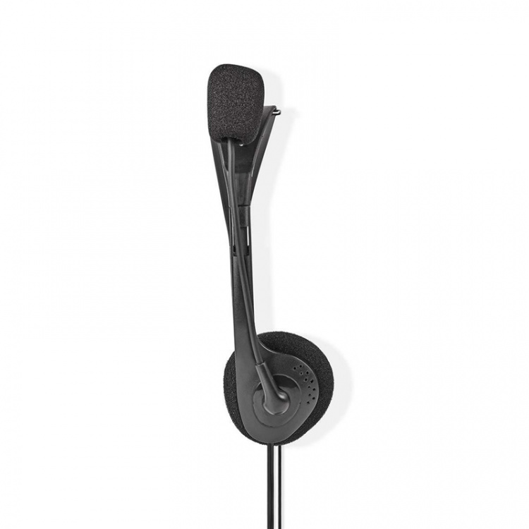 Nedis PC-Headset | On-Ear | Stereo | 2x 3.5 mm | Inklapbare Microfoon | Zwart