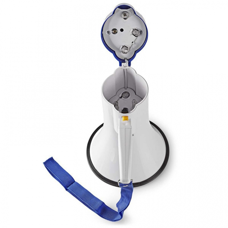 Nedis Megafoon | Maximaal bereik: 250 m | Maximale volume: 115 dB | Ingebouwde Microfoon | Ingebouwde sirene | Opnamefunctie | Blauw / Wit Nedis Megafoon | Maximaal bereik: 250 m | Maximale volume: 115 dB | Ingebouwde Microfoon | Ingebouwde sirene | Opnamefunctie | Blauw / Wit