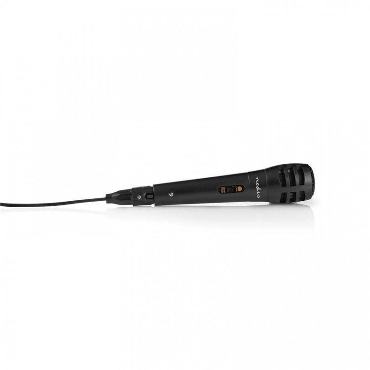 Nedis Bedrade Microfoon | Cardioïde | Afneembare Kabel | 5.00 m | 80 Hz - 12 kHz | 600 Ohm | -75 dB | Aan/uit knop | Inclusief reiskoffer | ABS / Aluminium | Zwart Nedis Bedrade Microfoon | Cardioïde | Afneembare Kabel | 5.00 m | 80 Hz - 12 kHz | 600 Ohm | -75 dB | Aan/uit knop | Inclusief reiskoffer | ABS / Aluminium | Zwart