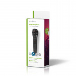 Nedis Bedrade Microfoon | Cardioïde | Afneembare Kabel | 5.00 m | 80 Hz - 12 kHz | 600 Ohm | -75 dB | Aan/uit knop | Inclusief reiskoffer | ABS / Aluminium | Zwart Nedis Bedrade Microfoon | Cardioïde | Afneembare Kabel | 5.00 m | 80 Hz - 12 kHz | 600 Ohm | -75 dB | Aan/uit knop | Inclusief reiskoffer | ABS / Aluminium | Zwart