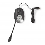 Nedis Microfoon | Gebruikt voor: Desktop / Notebook | Bedraad | USB-A Male | Aan/uit knop | Koptelefoonoutput