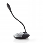 Nedis Microfoon | Gebruikt voor: Desktop / Notebook | Bedraad | USB-A Male | Aan/uit knop | Koptelefoonoutput