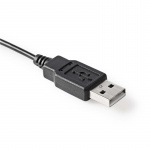 Nedis Microfoon | Gebruikt voor: Desktop / Notebook | Bedraad | USB-A Male | Aan/uit knop | Koptelefoonoutput