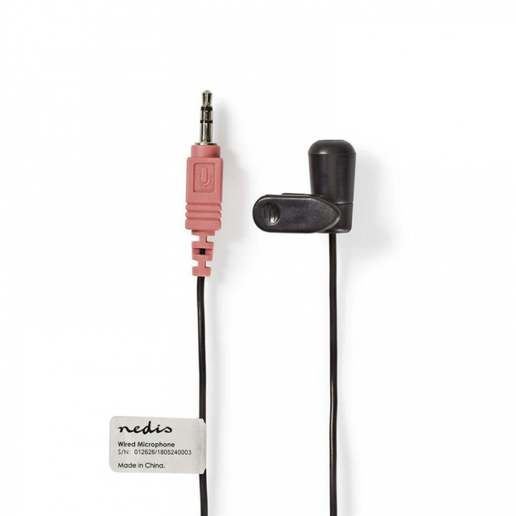 Nedis Microfoon | Gebruikt voor: Notebook / Smartphone / Tablet | Bedraad | 1x 3.5 mm