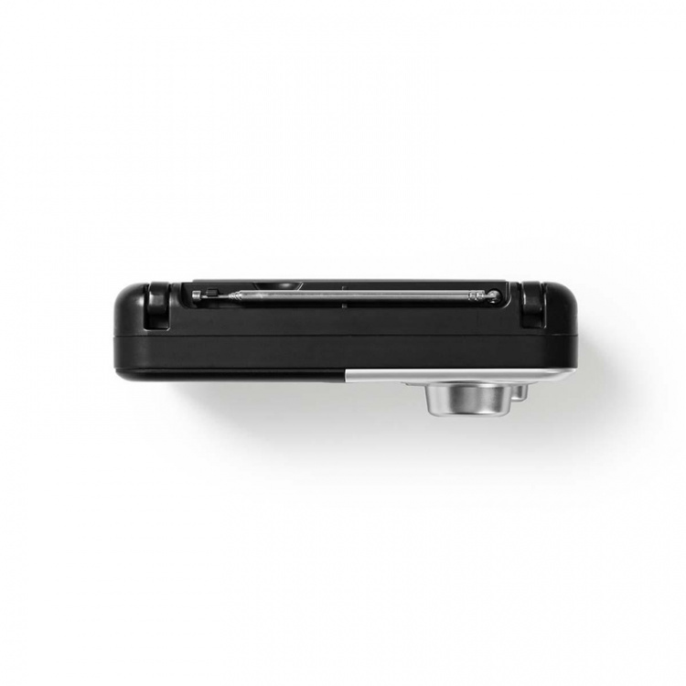Nedis FM-Radio | Draagbaar Model | FM | Batterij Gevoed / Netvoeding | Analoog | 2.4 W | Zwart-Wit Scherm | Koptelefoonoutput | Handgreep | Wit / Zwart