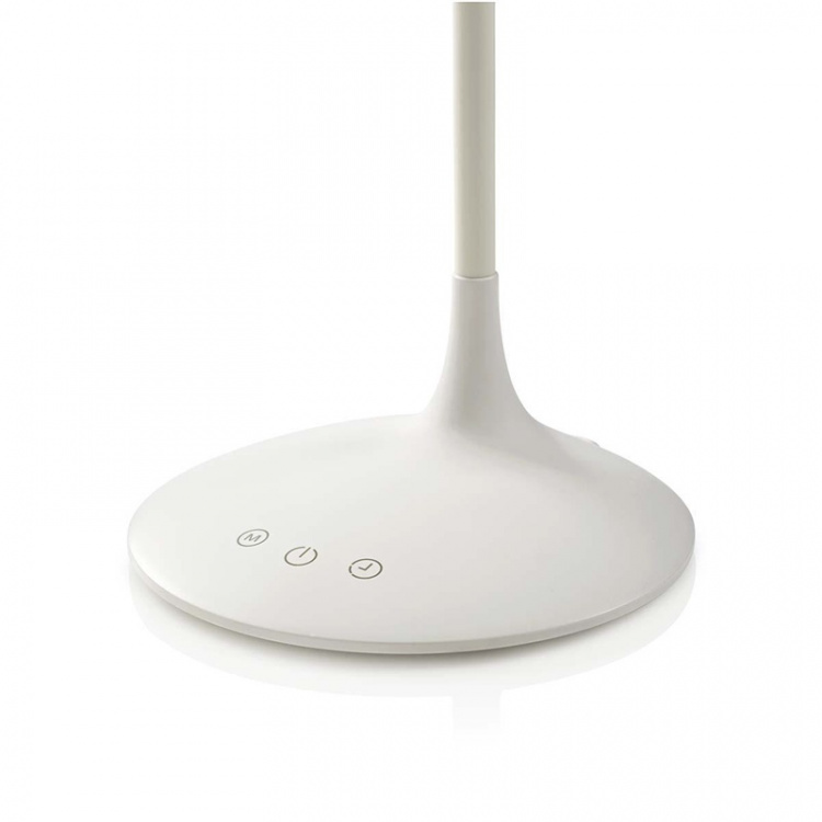 Nedis LED-Bureaulamp | Dimbaar | 250 lm | Oplaadbaar | Aanraakfunctie | Wit