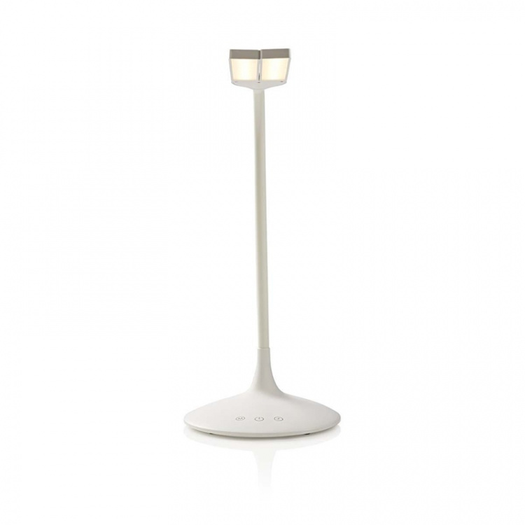 Nedis LED-Bureaulamp | Dimbaar | 280 lm | Oplaadbaar | Aanraakfunctie | Wit Nedis LED-Bureaulamp | Dimbaar | 280 lm | Oplaadbaar | Aanraakfunctie | Wit
