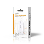 Nedis Muis | Bedraad | 1000 dpi | Aantal knoppen: 3 | Tweehandig