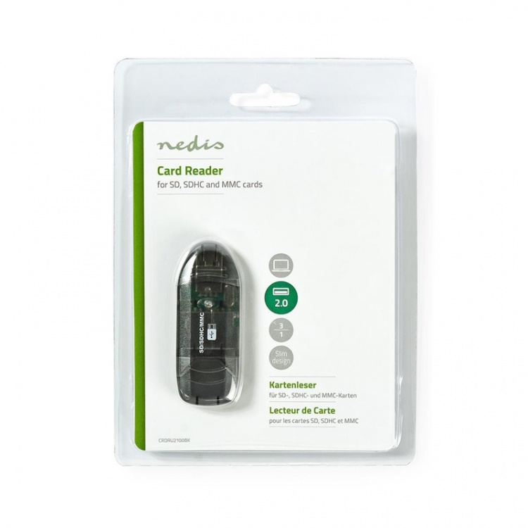 Nedis Kaartlezer | MMC / SD / SDHC / SDXC | USB 2.0 Nedis Kaartlezer | MMC / SD / SDHC / SDXC | USB 2.0