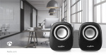 Nedis PC-Speaker | 2.0 | 12 W | 3,5 mm Male | USB Gevoed | Volumebediening