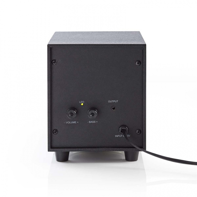 Nedis PC-Speaker | 2.1 | 33 W | 3,5 mm Male | USB Gevoed | Volumebediening Nedis PC-Speaker | 2.1 | 33 W | 3,5 mm Male | USB Gevoed | Volumebediening