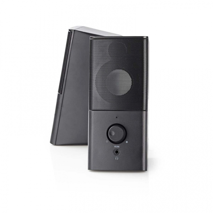 Nedis Gaming Speaker | Speaker-kanalen: 2.0 | USB Gevoed | 3,5 mm Male | 18 W | Zonder Verlichting | Volumebediening | Uitgangen audio / video / data: 1x 3.5 mm Audio Out