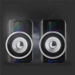 Nedis Gaming Speaker | Speaker-kanalen: 2.0 | USB Gevoed | 3,5 mm Male | 30 W | RGB | Volumebediening