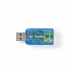 Nedis Geluidskaart | 5.1 | USB 2.0 | Microfoonaansluiting: 1x 3.5 mm | Headset-aansluiting: 3.5 mm Male Nedis Geluidskaart | 5.1 | USB 2.0 | Microfoonaansluiting: 1x 3.5 mm | Headset-aansluiting: 3.5 mm Male
