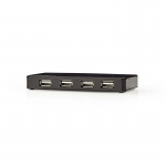 Nedis USB-Hub | USB-A Male | USB-A Female | 7-Poorts poort(en) | USB 2.0 | Netvoeding / USB Gevoed | 7x USB
